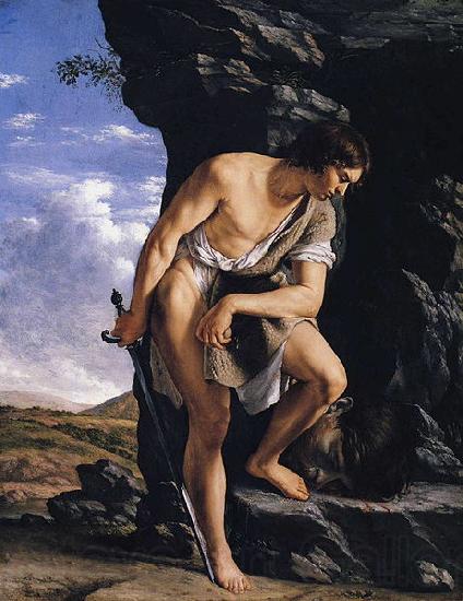 Orazio Gentileschi David Contemplating the Head of Goliath Germany oil painting art